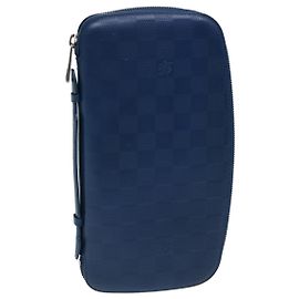 LOUIS VUITTON Damier Infini Organizer Atholl Bag Blue Neptune N41396 auth 69401 Blue Other