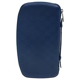 Louis Vuitton-Bolsa organizadora LOUIS VUITTON Damier Infini Atholl Azul Netuno N41396 auth 69401-Azul,Outro