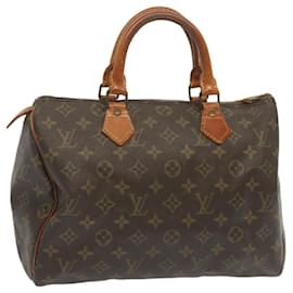 Louis Vuitton-Louis Vuitton Monogram Speedy 30 Hand Bag M41526 LV Auth bs12667-Monogram