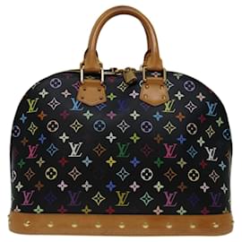 Louis Vuitton-Bolso de mano Alma GM multicolor con monograma de LOUIS VUITTON Negro M40442 LV Auth 69601UNA-Negro