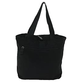 Prada-PRADA Tote Bag Nylon Black Auth bs12811-Black