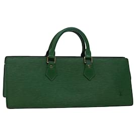 Louis Vuitton-LOUIS VUITTON Epi Sac Triangle Hand Bag Green M52094 LV Auth 68945-Green