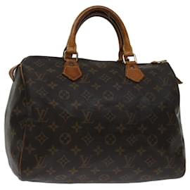 Louis Vuitton-Louis Vuitton Monogram Speedy 30 Hand Bag M41526 LV Auth 69591-Monogram