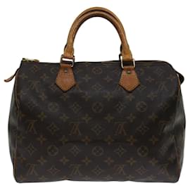 Louis Vuitton-Louis Vuitton Monogram Speedy 30 Hand Bag M41526 LV Auth 69591-Monogram