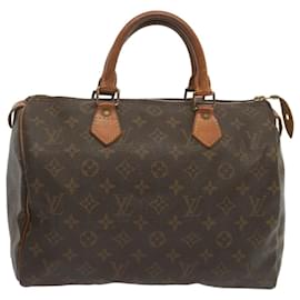 Louis Vuitton-Louis Vuitton Monogram Speedy 30 Hand Bag M41526 LV Auth 68877-Monogram