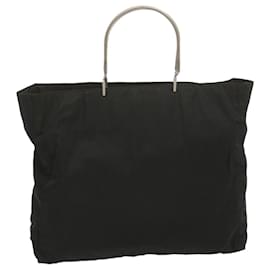 Prada-PRADA Hand Bag Nylon Black Auth bs12823-Black