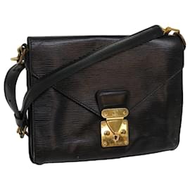 Louis Vuitton-LOUIS VUITTON Epi Biface Clutch Bag Black M52322 LV Auth am5968-Black