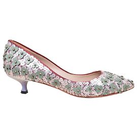 Escarpins ornés de perles de fleurs Loewe Multicolore