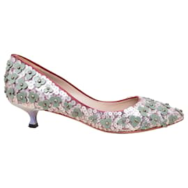 Loewe-Zapatos de salón con adornos de cuentas de flores de Loewe-Multicolor