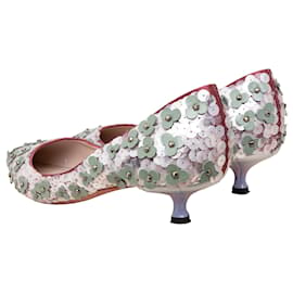 Loewe-Zapatos de salón con adornos de cuentas de flores de Loewe-Multicolor