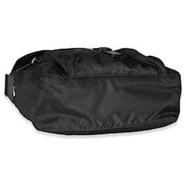 Prada-Prada Black Re-Nylon Front Pocket Shoulder Bag-Black