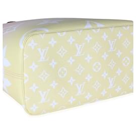 Louis Vuitton-Louis Vuitton Pink Monogram Giant Canvas By The Pool Neverfull MM-Multiple colors