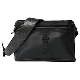 Louis Vuitton-LOUIS VUITTON Tasche aus schwarzem Leder - 101792-Schwarz