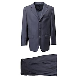 Autre Marque-Carlo Dulbecco Classic Pinstripe Suit-Blue,Navy blue
