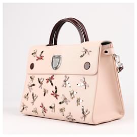 Dior-CHRISTIAN DIOR Smooth Calfskin Medium Diorever Flap in Pink-Pink