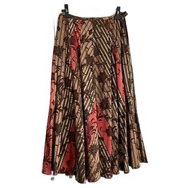 Autre Marque Saia estampada Ischiko algodão viscose Multicor
