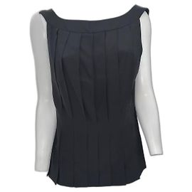 Top in seta nero Louis Vuitton Nero