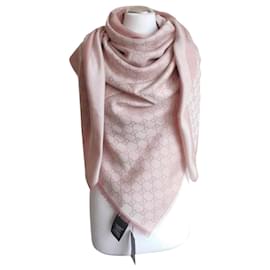 Gucci-ggweb pink scarf new-Pink