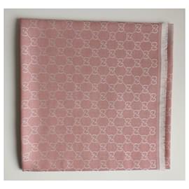 Gucci-ggweb pink scarf new-Pink
