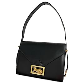 Céline-Bolso de hombro con solapa y carruaje de cuero Celine Bolso bandolera de cuero en buen estado-Otro