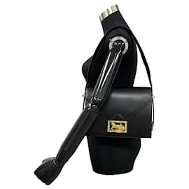 Céline-Bolso de hombro con solapa y carruaje de cuero Celine Bolso bandolera de cuero en buen estado-Otro