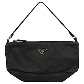 Prada-Black Tessuto nylon shoulder bag-Black