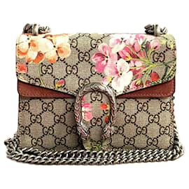 Gucci-Gucci Mini GG Supreme Blooms Dionysus Shoulder Bag  Canvas Crossbody Bag in Good condition-Other