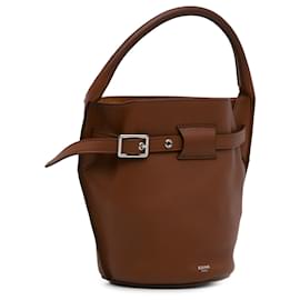 Céline-Celine Brown Nano Big Bucket Bag-Brown