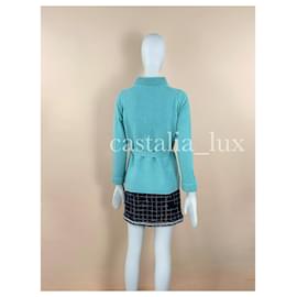 Chanel-New CC buttons Cashmere Jacket-Turquoise