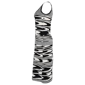 Missoni-Missoni Stretch Abstract-Pattern Midi Dress In Black Viscose-Other,Python print