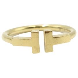Tiffany & Co-Tiffany & Co Tiffany T Wire Ring in Gold Metal-Golden