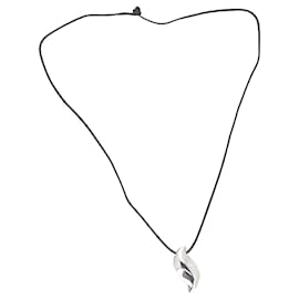 Tiffany & Co-TIFFANY & CO. Drop Cord Necklace in Sterling Silver-Silvery
