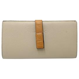 Loewe-Cartera Vertical Pequeña Loewe en piel de becerro Soft Grain Beige-Castaño,Beige