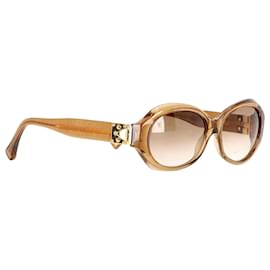 Louis Vuitton-Louis Vuitton Soupçon Sunglasses Z0094W in Beige Glitter Acetate-Beige