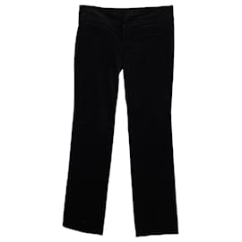 Gucci-Gucci Trousers in Black Velvet-Black