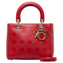 Dior-Medium Embossed Leather Cannage Lady Dior-Other