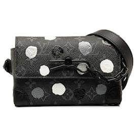 Louis Vuitton-Louis Vuitton Yayoi Kusama Monogram Eclipse Steamer Cartera portátil Bolso de hombro de lona M81935 En muy buenas condiciones-Otro