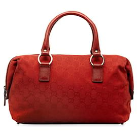 Gucci-Gucci GG Canvas Boston Bag Canvas Handbag 113009 in Good condition-Other