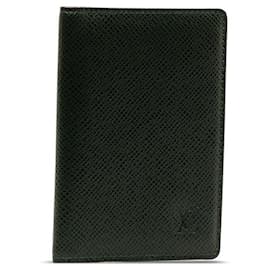 Louis Vuitton-Louis Vuitton Taiga Pass Case Leder Kartenetui M30494 in guter Kondition-Andere
