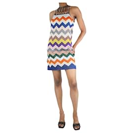 Missoni-Multicolour lurex zig-zag dress - size UK 6-Multiple colors