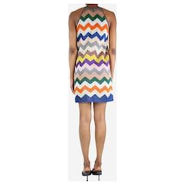 Missoni-Multicolour lurex zig-zag dress - size UK 6-Multiple colors