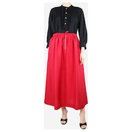 Joseph-Red silk elasticated skirt - size UK 10-Red