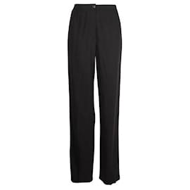 Hermès-Dark Grey Straight Pants-Grey