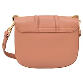 See by Chloé-See By Chloe Hanah Powder Pink Women's Leather Shoulder Bag Cross-body Messenger-Pink