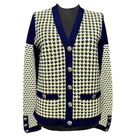 Chanel-Jaqueta de Caxemira com Botões CC-Multicor