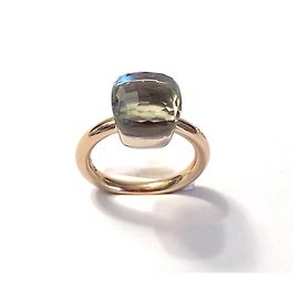 Pomellato Nudo Classic ring rose gold and prasiolite olive green Olive green