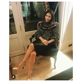 Chanel-Laufsteg Paris / Ägypten Lesage Tweed Pullover-Schwarz