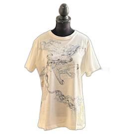 Christian Dior-Camiseta Christian Dior desfile crucero 2023-Blanco,Blanco roto