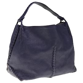 Autre Marque-BOTTEGAVENETA Shoulder Bag Leather Purple Auth 66058-Purple