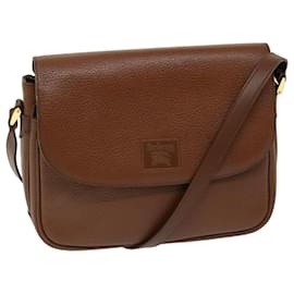 Autre Marque-Burberrys Shoulder Bag Leather Brown Auth ep3760-Brown